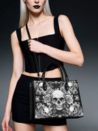 "Gravebloom" - Black Interior - Leather Handbag