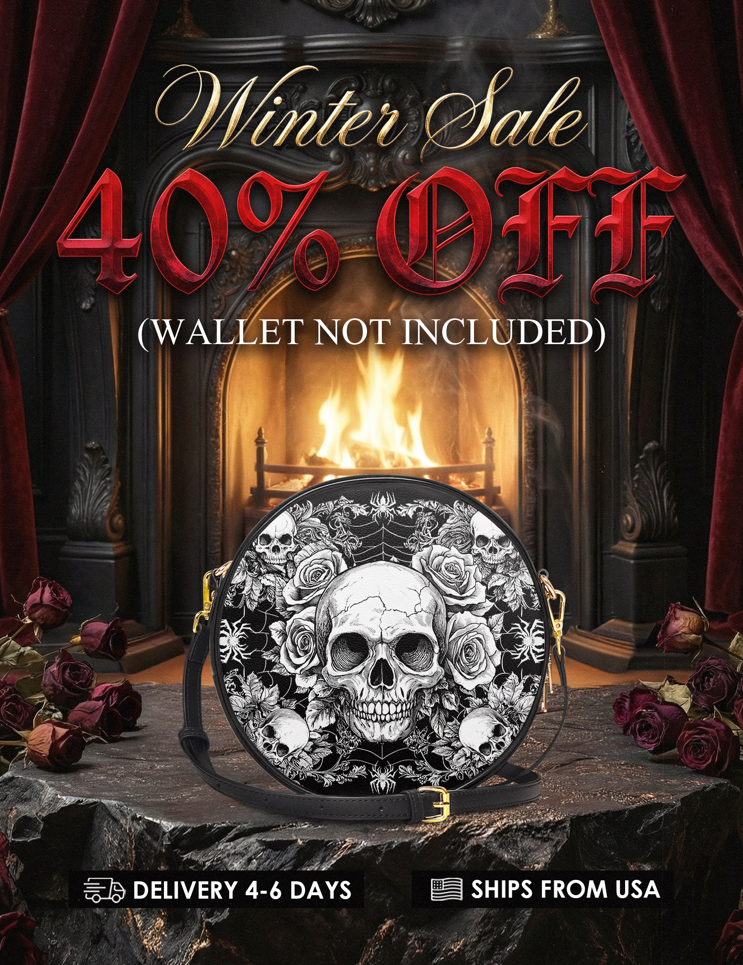 "Gravebloom" Circle Crossbody Bag Deal