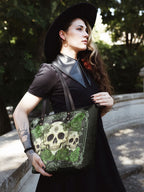 "Bloodrose" Poison Ivy Leather Tote Bag