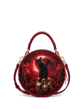 “Grimalkin” Applique Circle Crossbody Bag