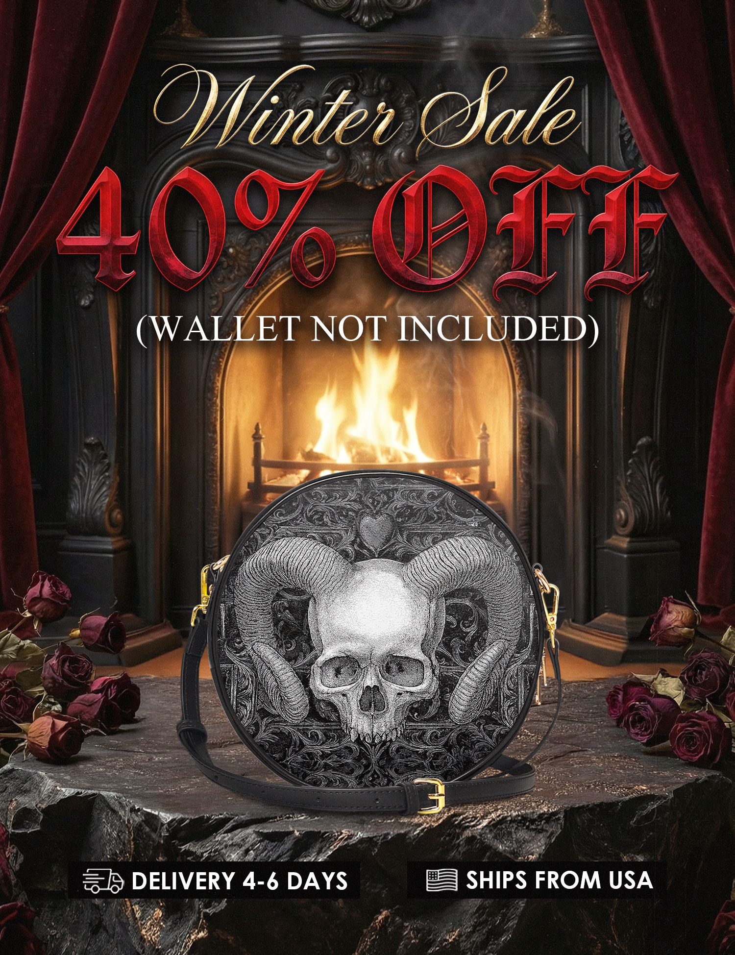 "Grimcrown" Circle Crossbody Bag Deal