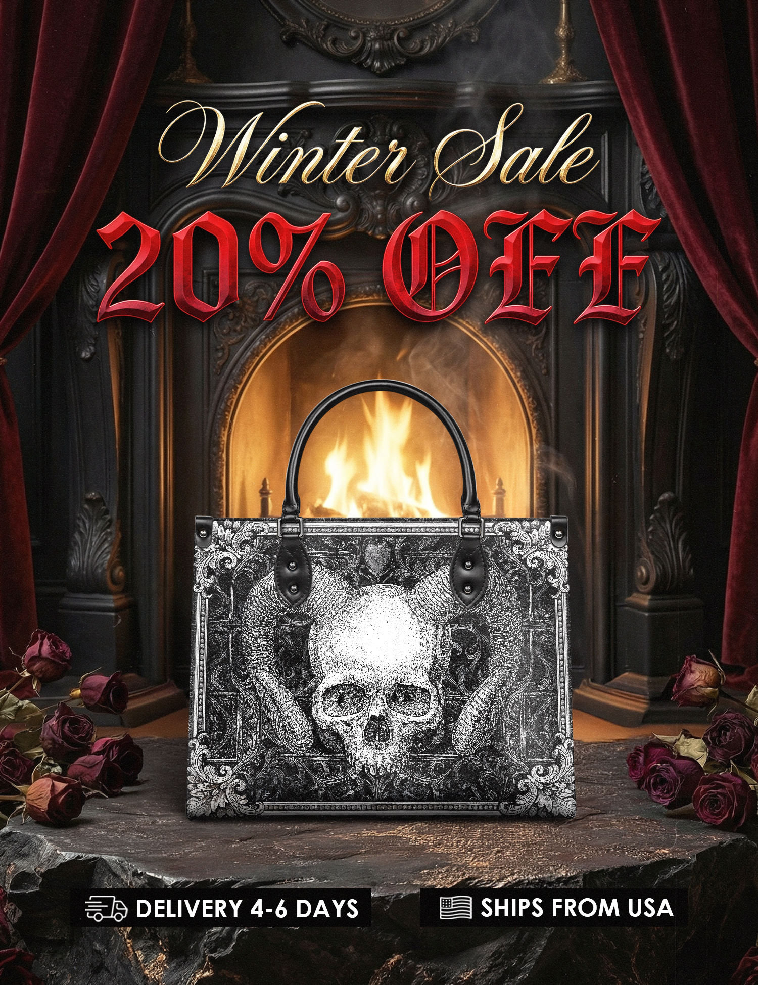 "Grimcrown" Leather Handbag Deal