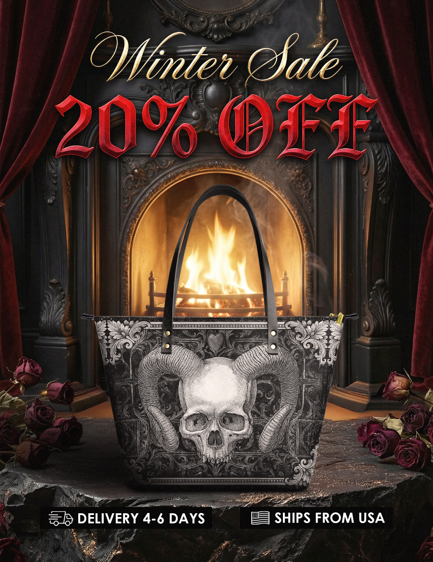 "Grimcrown" Leather Tote Bag Deal