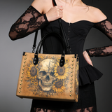 "Heliovoid" - Red Interior - Leather Handbag