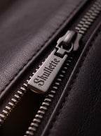"Hexacat" Applique Leather Handbag