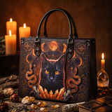 "Hexacat" Applique Leather Handbag Pre-order