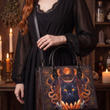"Hexacat" Applique Leather Handbag Pre-order