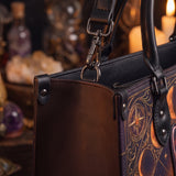 "Hexacat" Applique Leather Handbag Pre-order