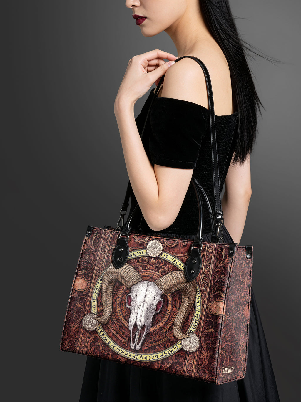 "Hexram" - Black Interior - Leather Handbag