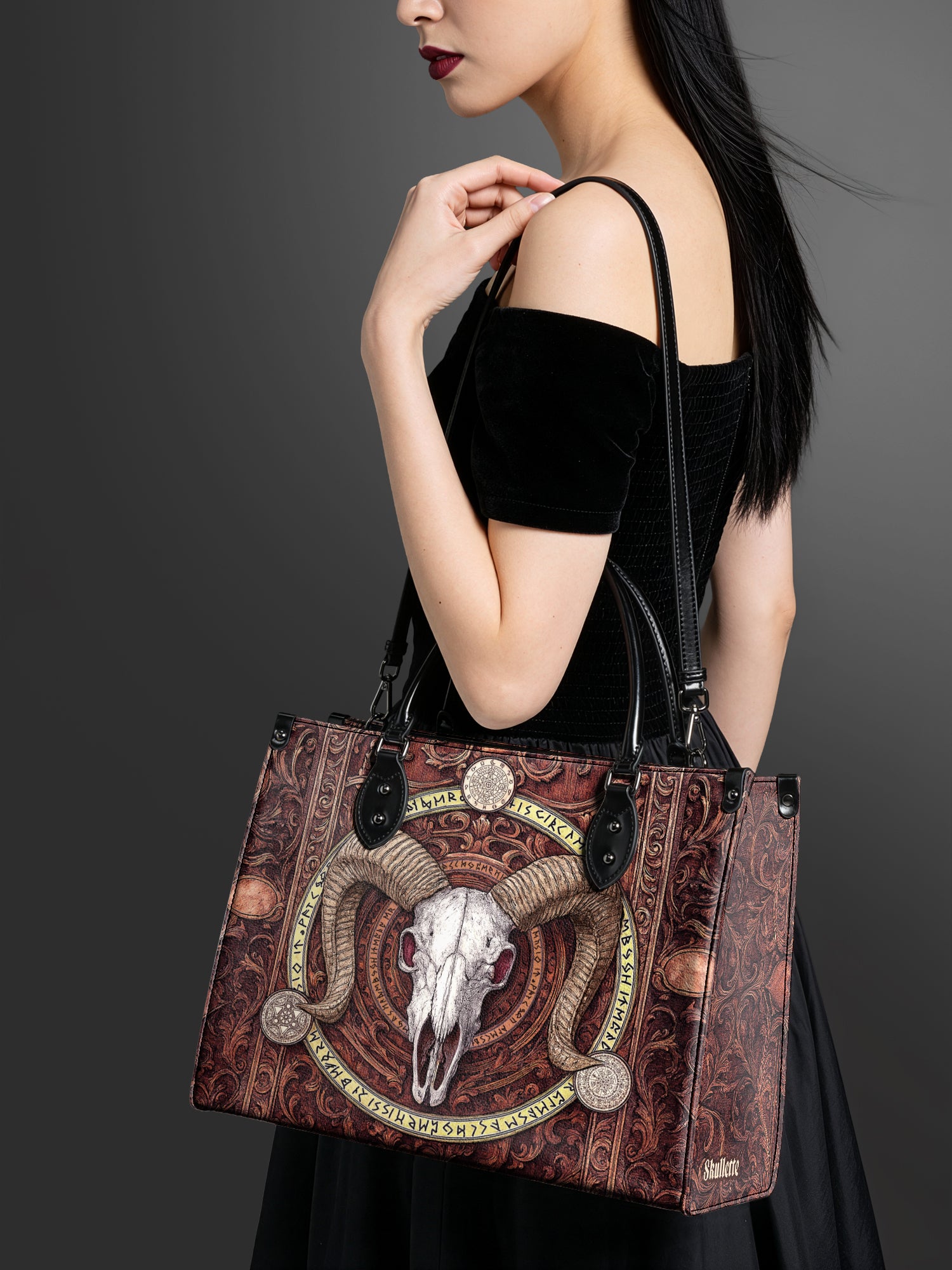 "Hexram" - Black Interior - Leather Handbag