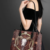 "Hexram" - Black Interior - Leather Handbag - 100.1 DEAL