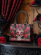 "La Roja" - Yellow Interior - Small Leather Handbag