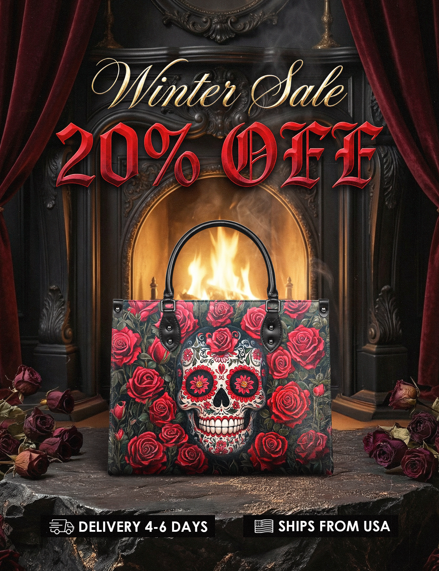 "La Roja" Leather Handbag Deal