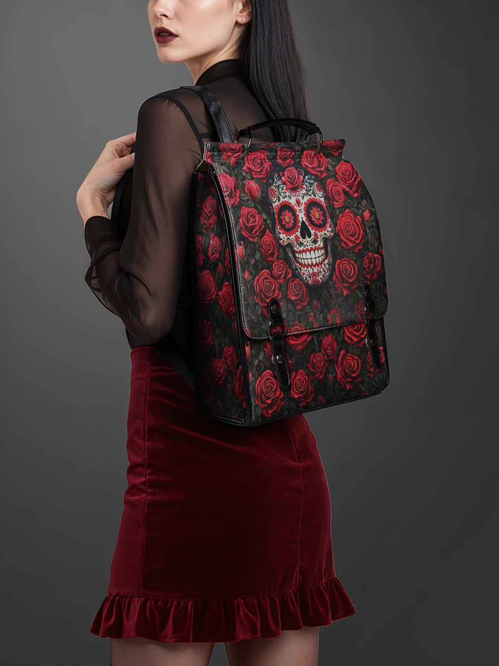 "La Roja" Leather Backpack