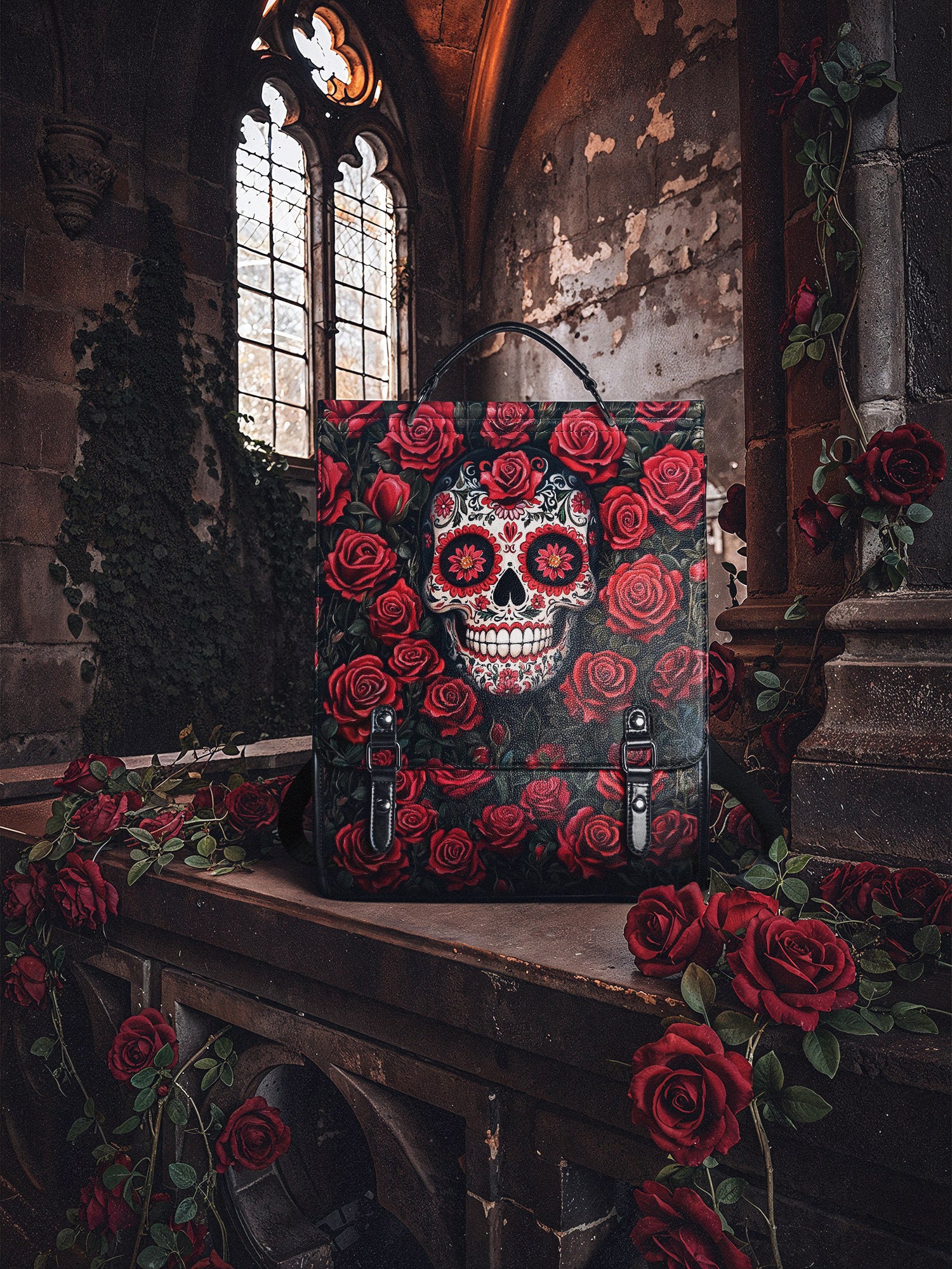 "La Roja" Leather Backpack