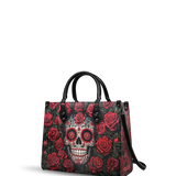 "La Roja" - Black Interior - Leather Handbag Matching SANTA Combo