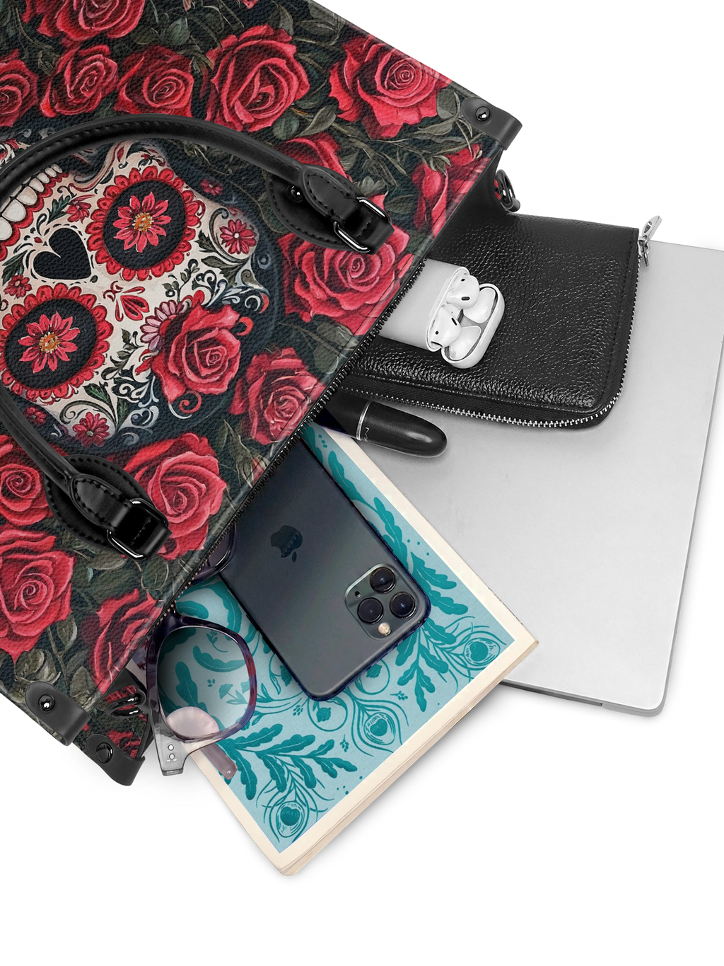 "La Roja" - Black Interior - Leather Handbag