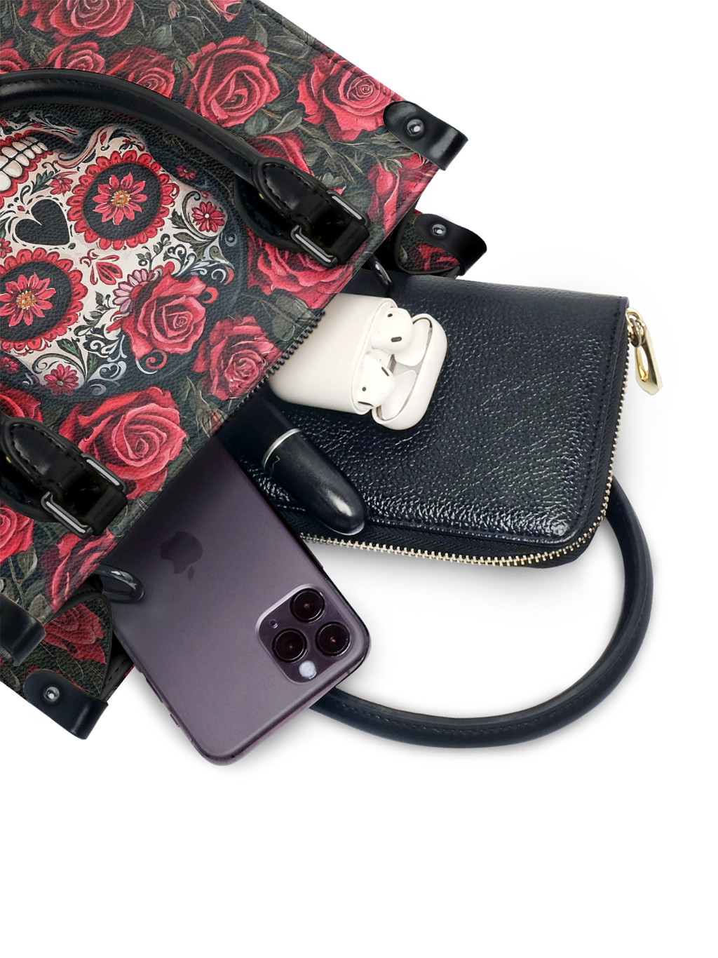 "La Roja" - Black Interior - Small Leather Handbag