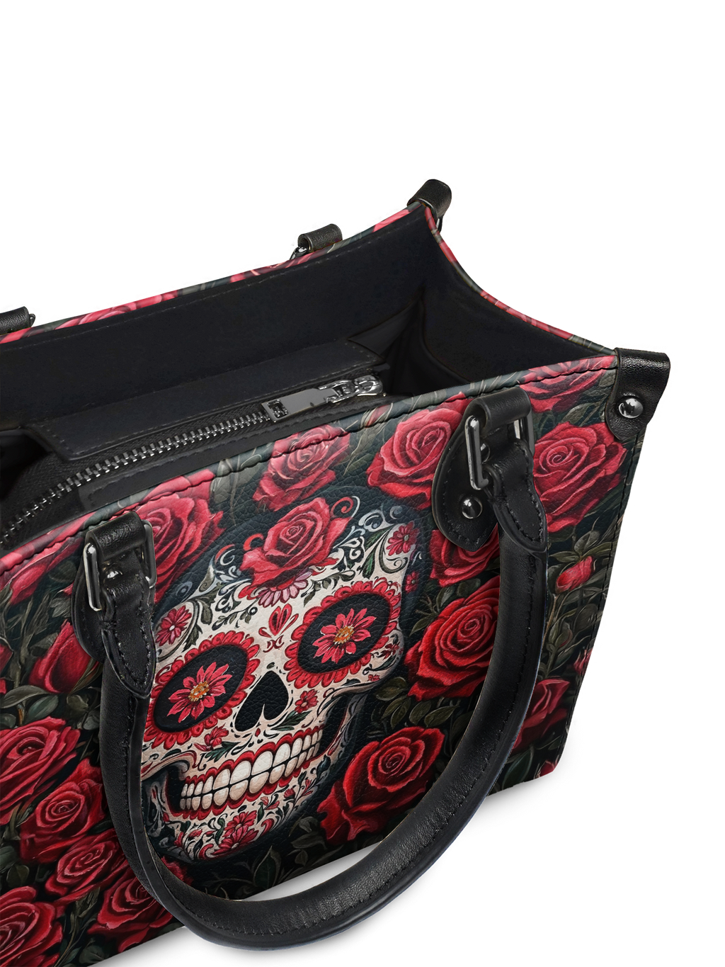 "La Roja" - Black Interior - Small Leather Handbag