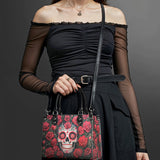 "La Roja" - Black Interior - Small Leather Handbag - 100.1 DEAL