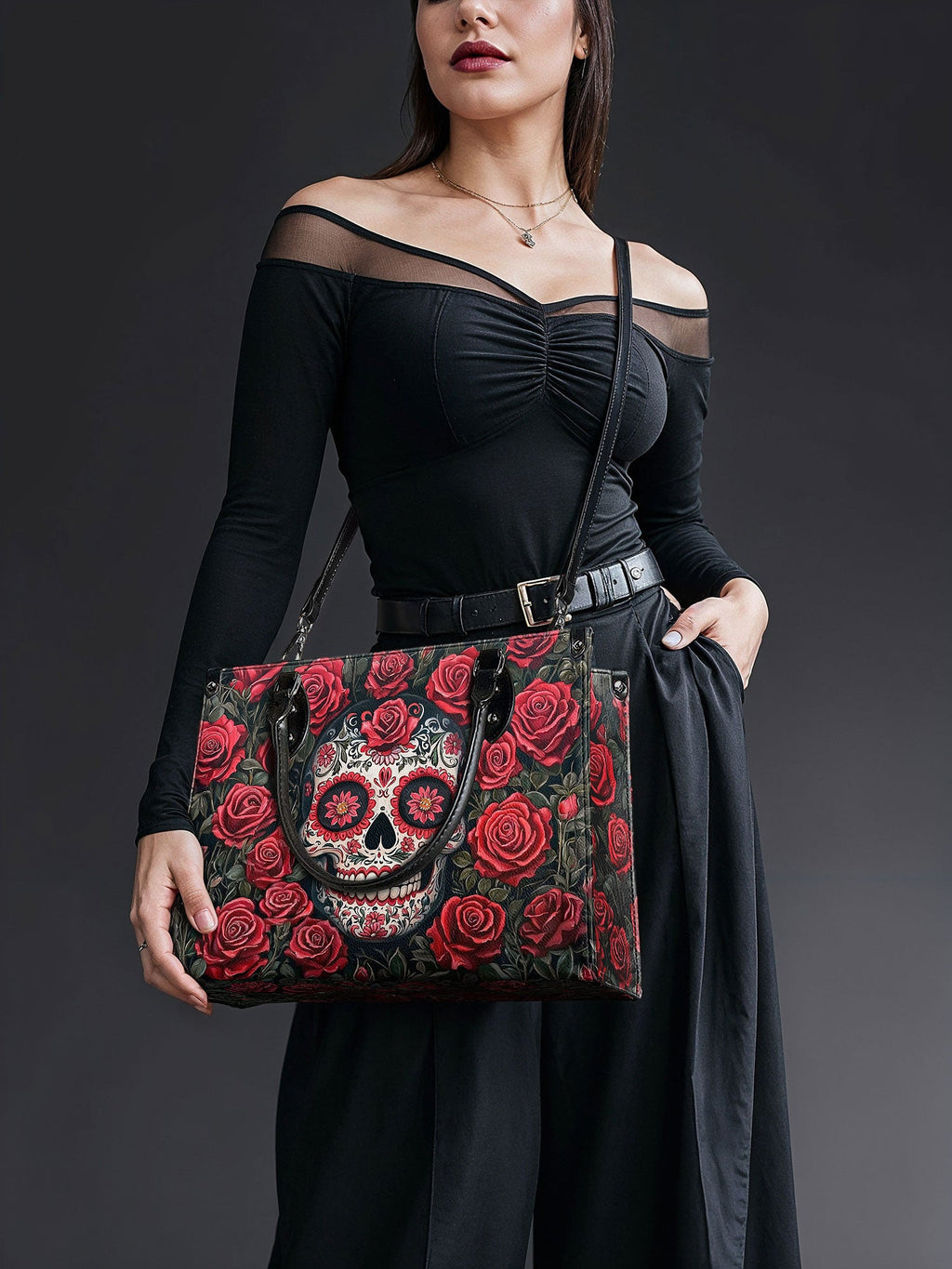 "La Roja" - Black Interior - Leather Handbag - FALL CLEARANCE DEAL