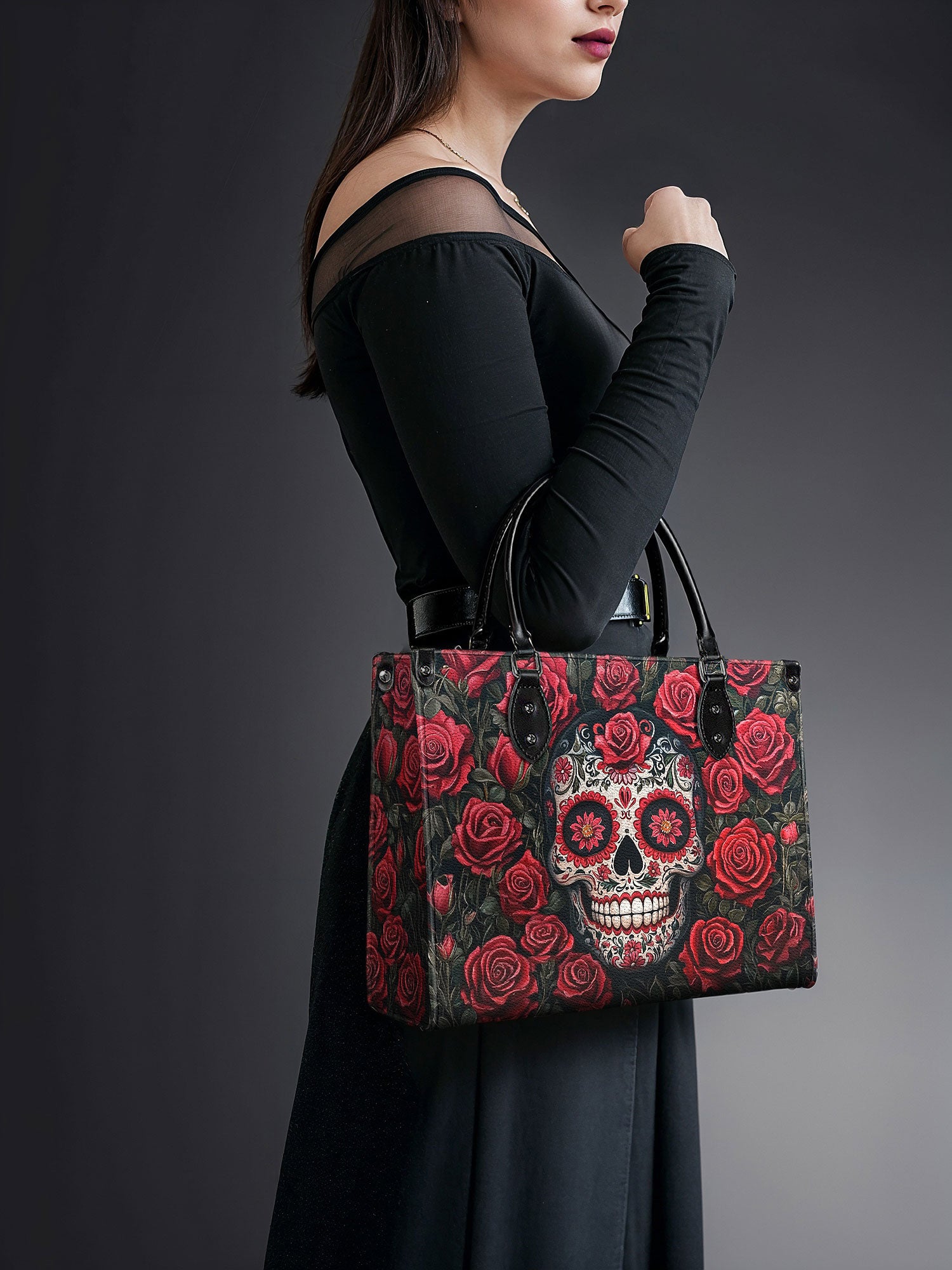 "La Roja" - Black Interior - Leather Handbag