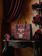 "La Roja" - Black Interior - Leather Handbag