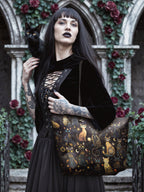 "Lunacat" Leather Tote Bag