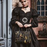 "Lunacat" - Black Interior - Small Leather Handbag