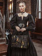 "Lunacat" - Black Interior - Leather Handbag