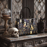 "Lunacat" - Black Interior - Small Leather Handbag