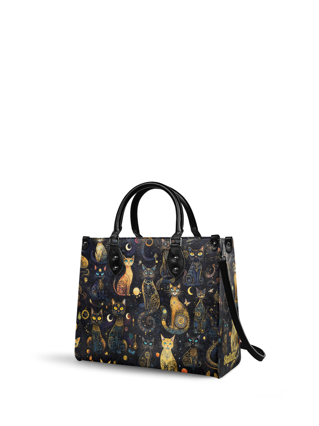 "Lunacat" - Red Interior - Leather Handbag