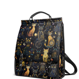 "Lunacat" Leather Backpack