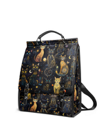"Lunacat" Leather Backpack