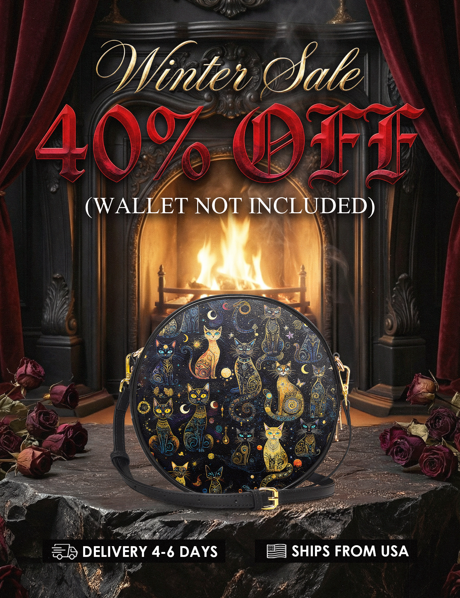 "Lunacat" Circle Crossbody Bag Deal