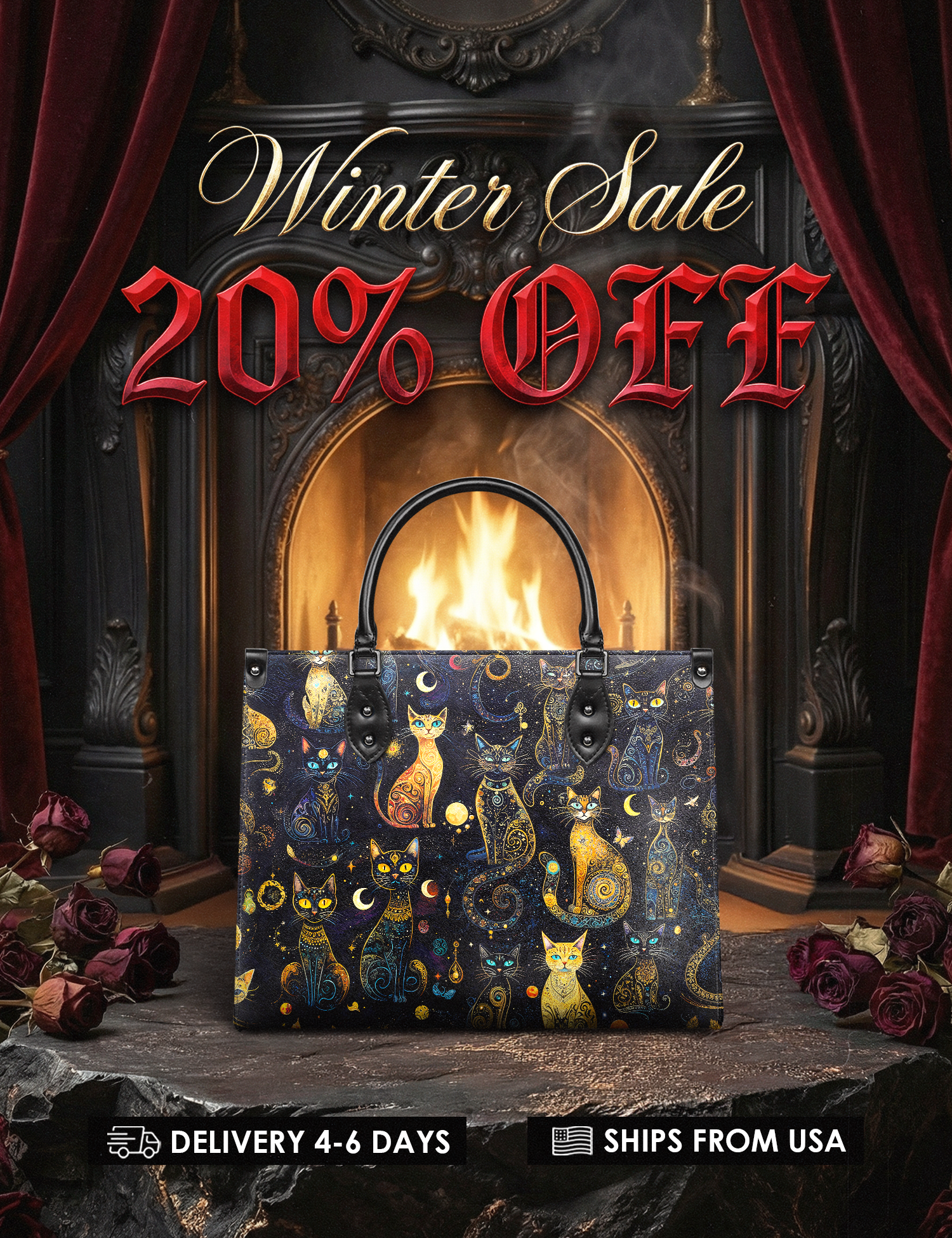 "Lunacat" Leather Handbag Deal