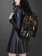 "Lunacat" Leather Backpack