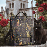 "Lunacat" Leather Backpack