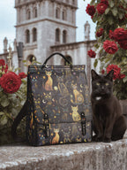 "Lunacat" Leather Backpack