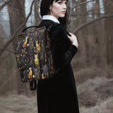 "Lunacat" Leather Backpack
