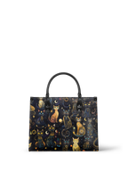 "Lunacat" - Black Interior - Leather Handbag