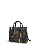"Lunacat" - Black Interior - Leather Handbag
