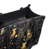 "Lunacat" - Black Interior - Small Leather Handbag