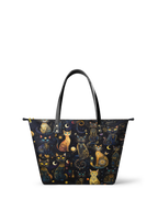 "Lunacat" Leather Tote Bag