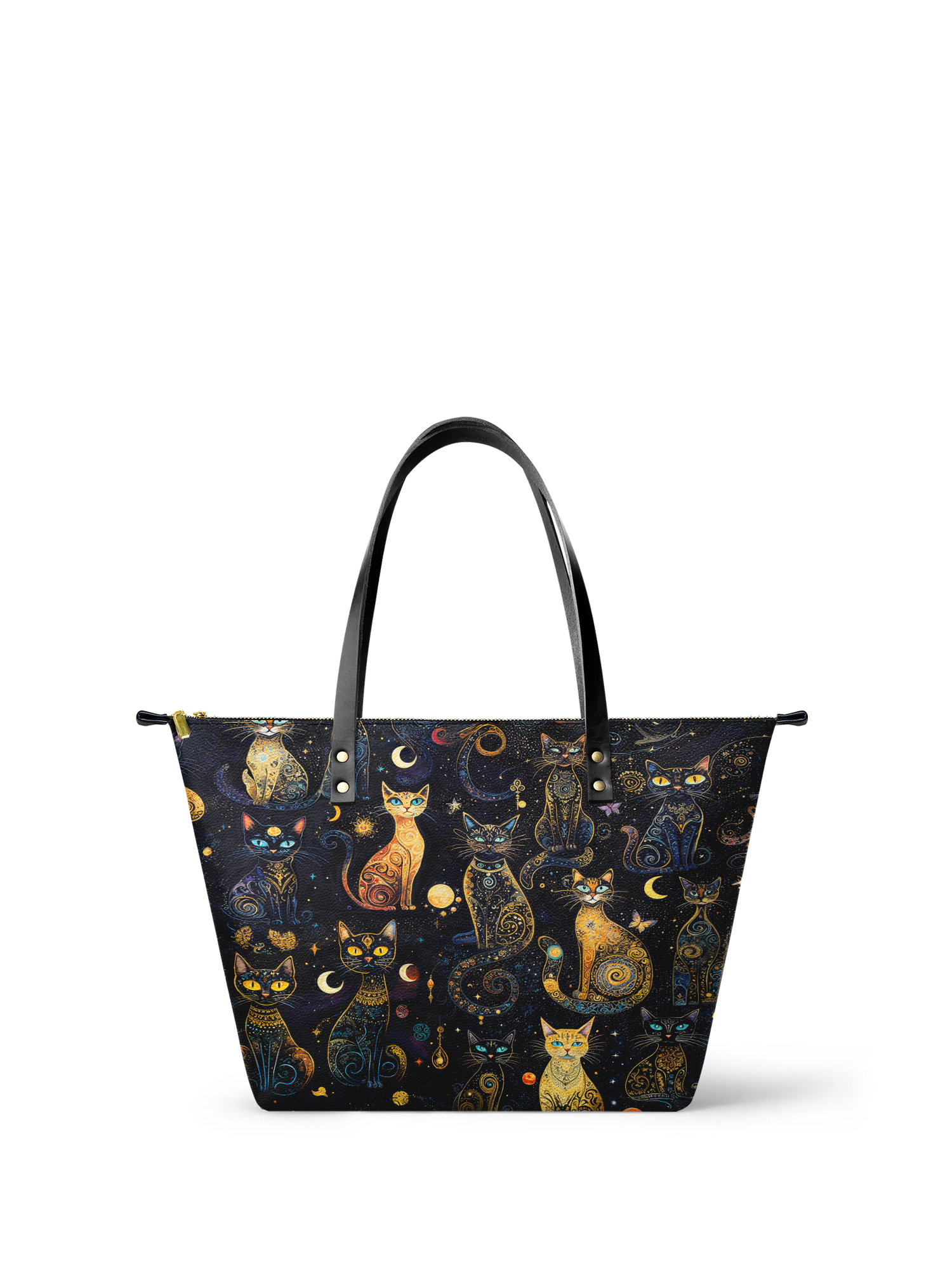 "Lunacat" Leather Tote Bag