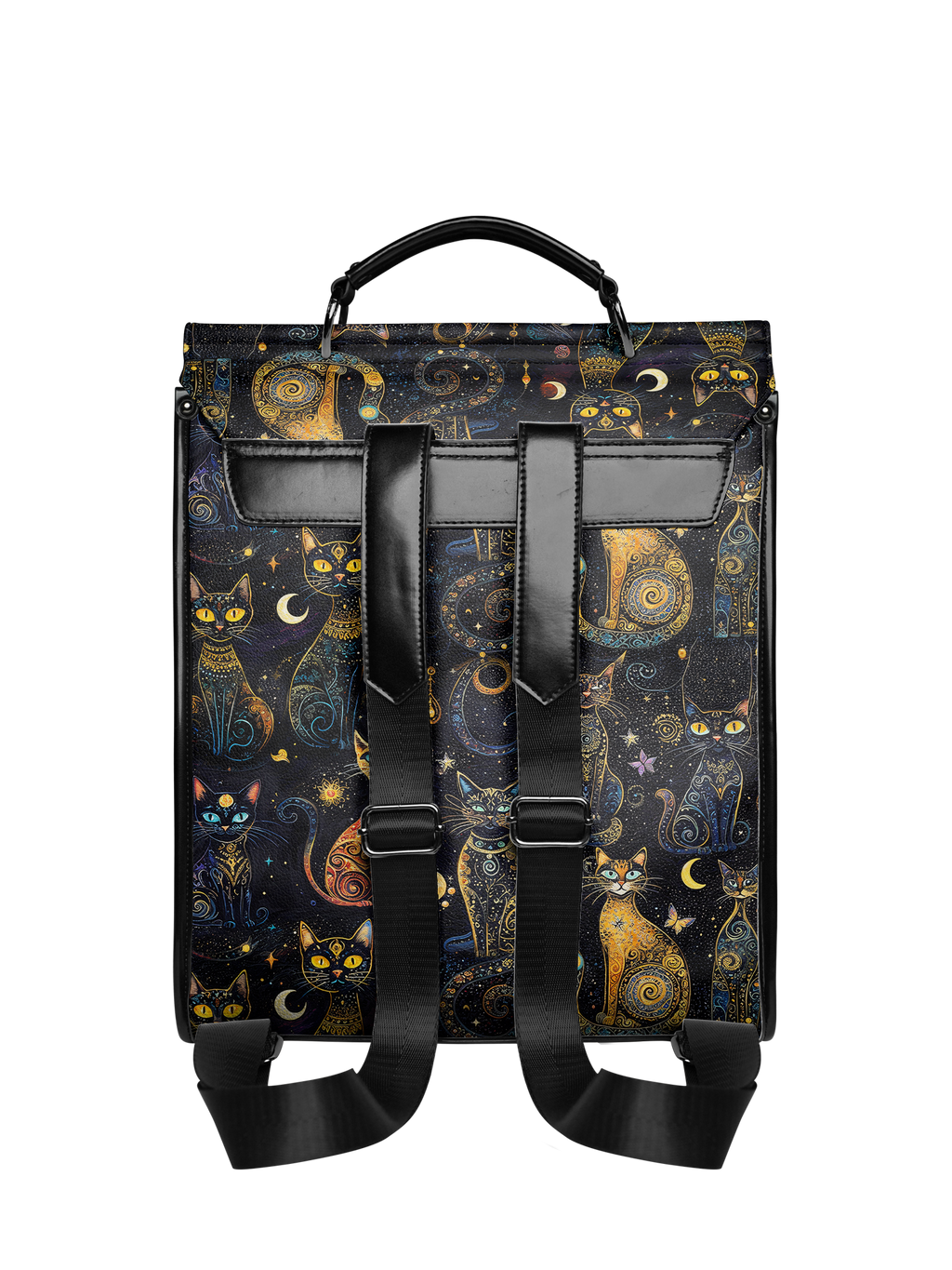"Lunacat" Leather Backpack