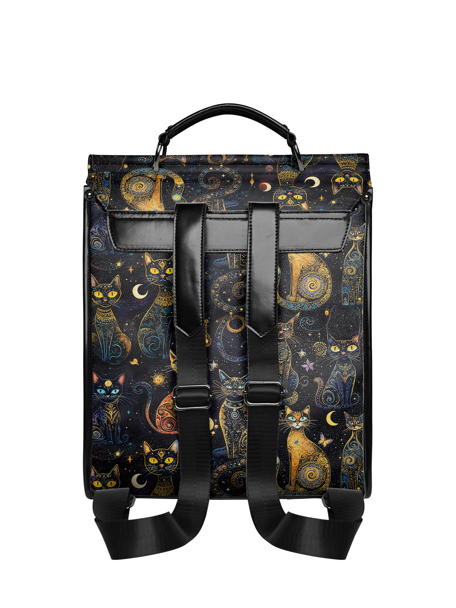 "Lunacat" Leather Backpack