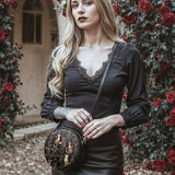 "Lunacat" Circle Crossbody Bag