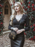 "Lunacat" Circle Crossbody Bag