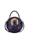 “Lunessa” Applique Circle Crossbody Bag